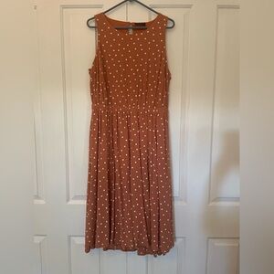 Lane Bryant Polka Dot Midi Dress